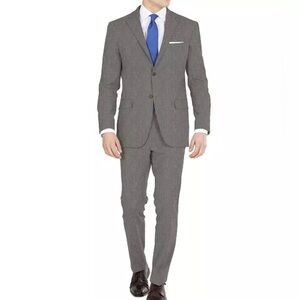NWT- DKNY Men's Modern-Fit Natural Neat Suit -38 S